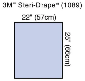 3M 1089 Steri-Drape Utility Sheet 57cm x 66cm (This Product Is Final Sale And Is Not Returnable)