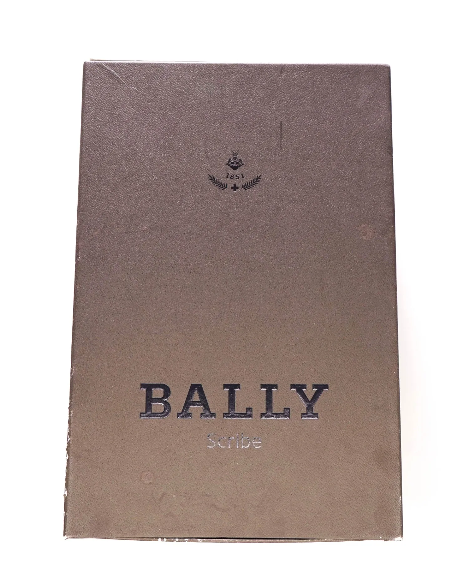 $900 Bally SCRIBE Solid Black Wingtip Oxfords Leather Footwear 9 US