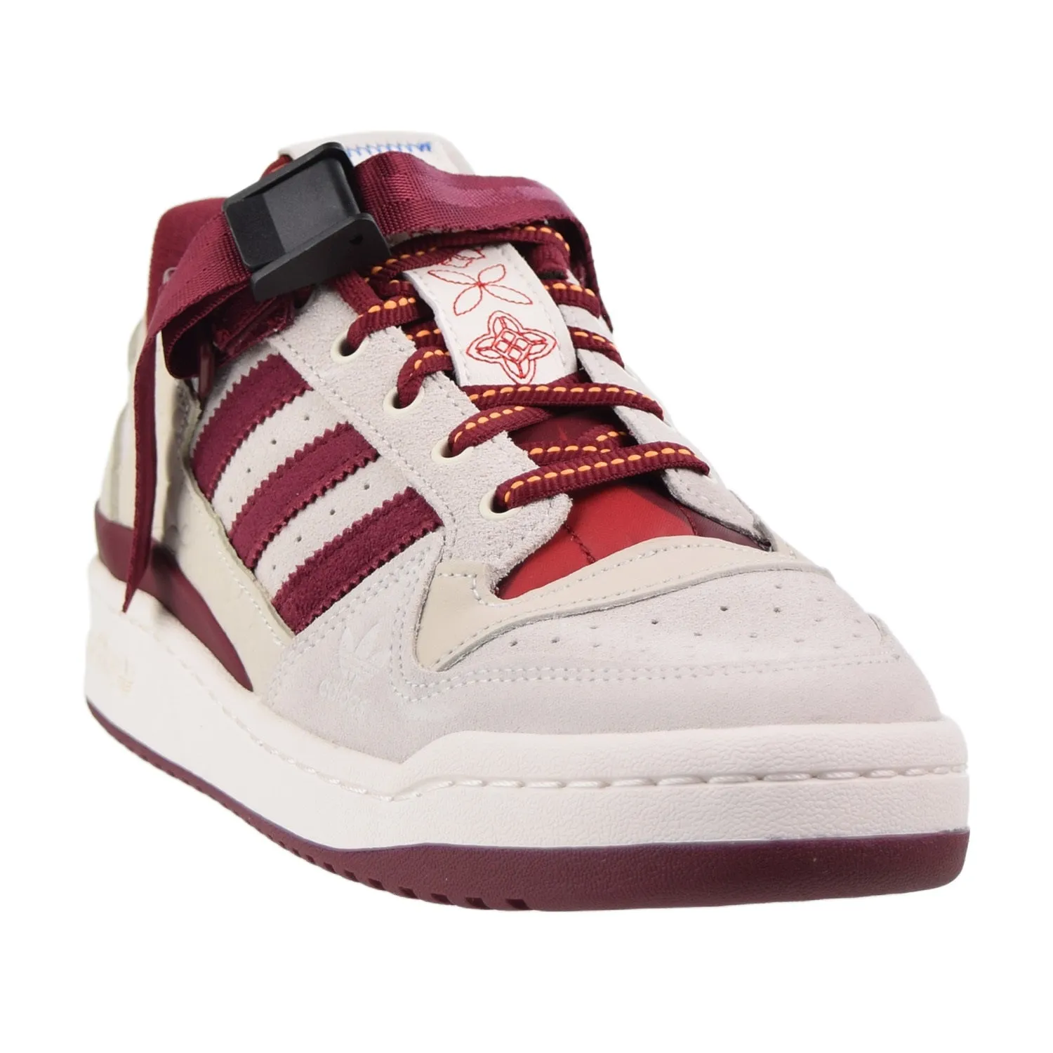 Adidas Forum Low Lunar New Year Men's Shoes Chalk White-Core Burgundy