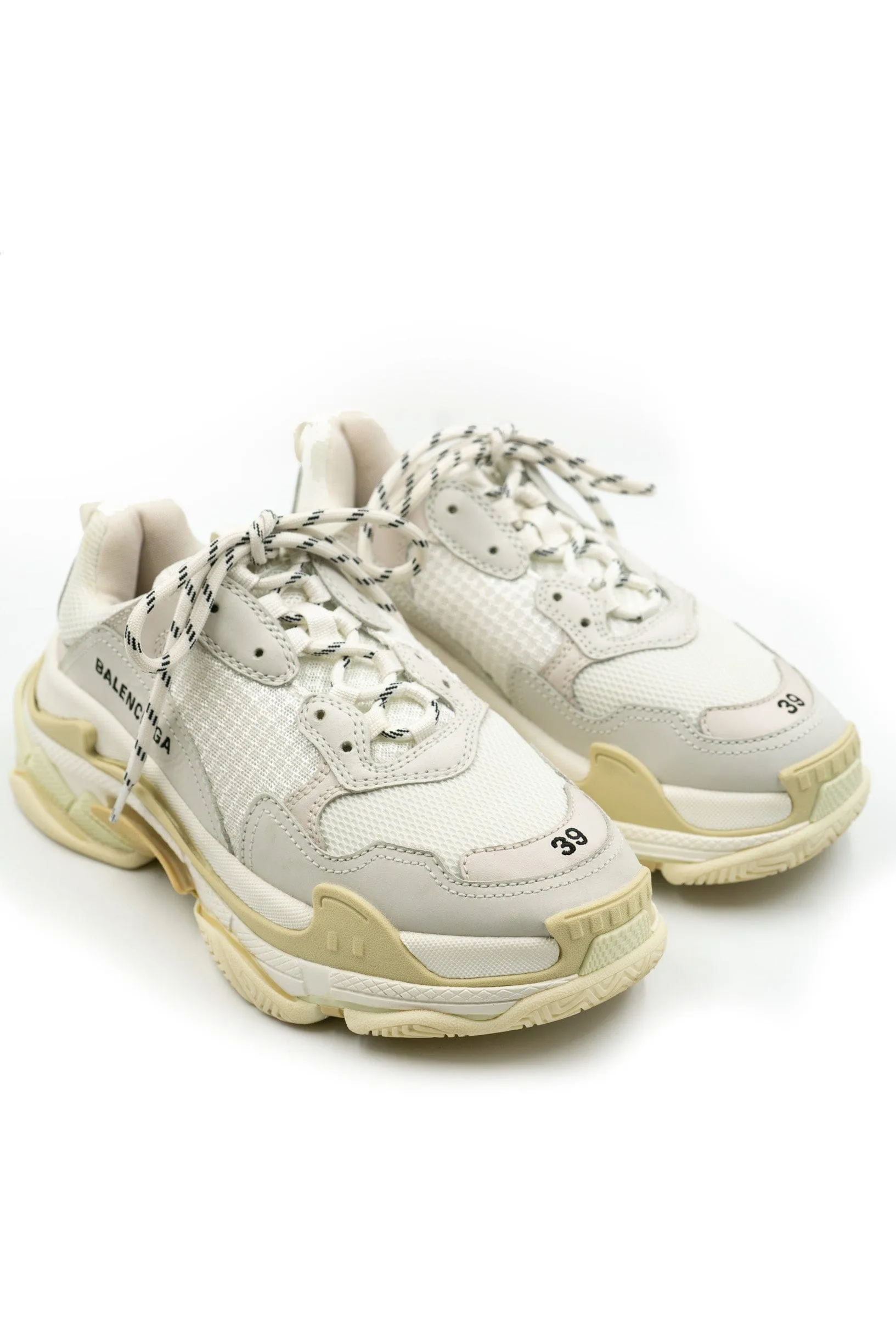 Balenciaga Triple S Trainers White in Size 39 - ALL0155