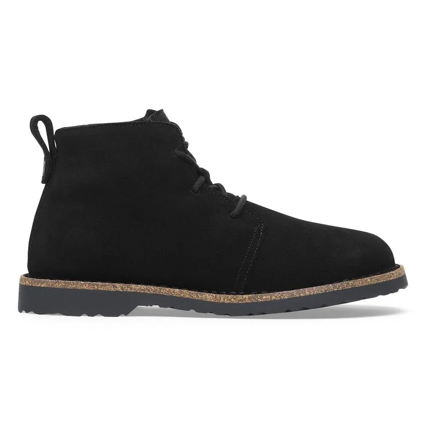 Birkenstock Uppsala Mid Black Shearling Narrow Women's