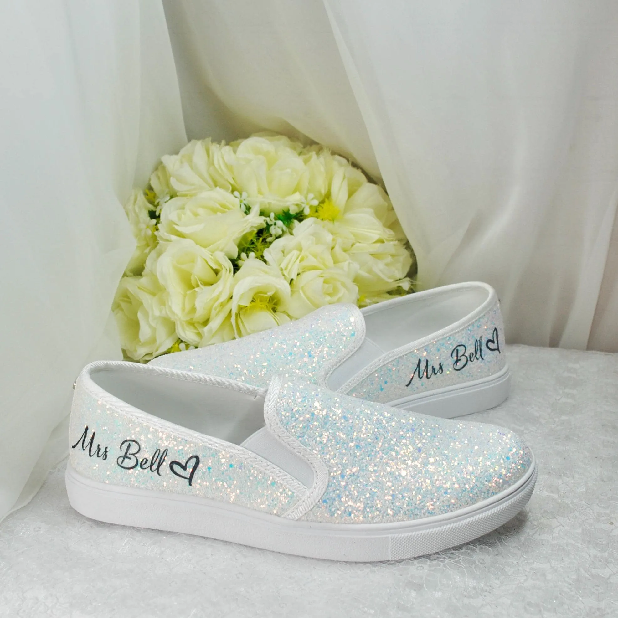 Bride Slip on Trainers UK6/US8.5