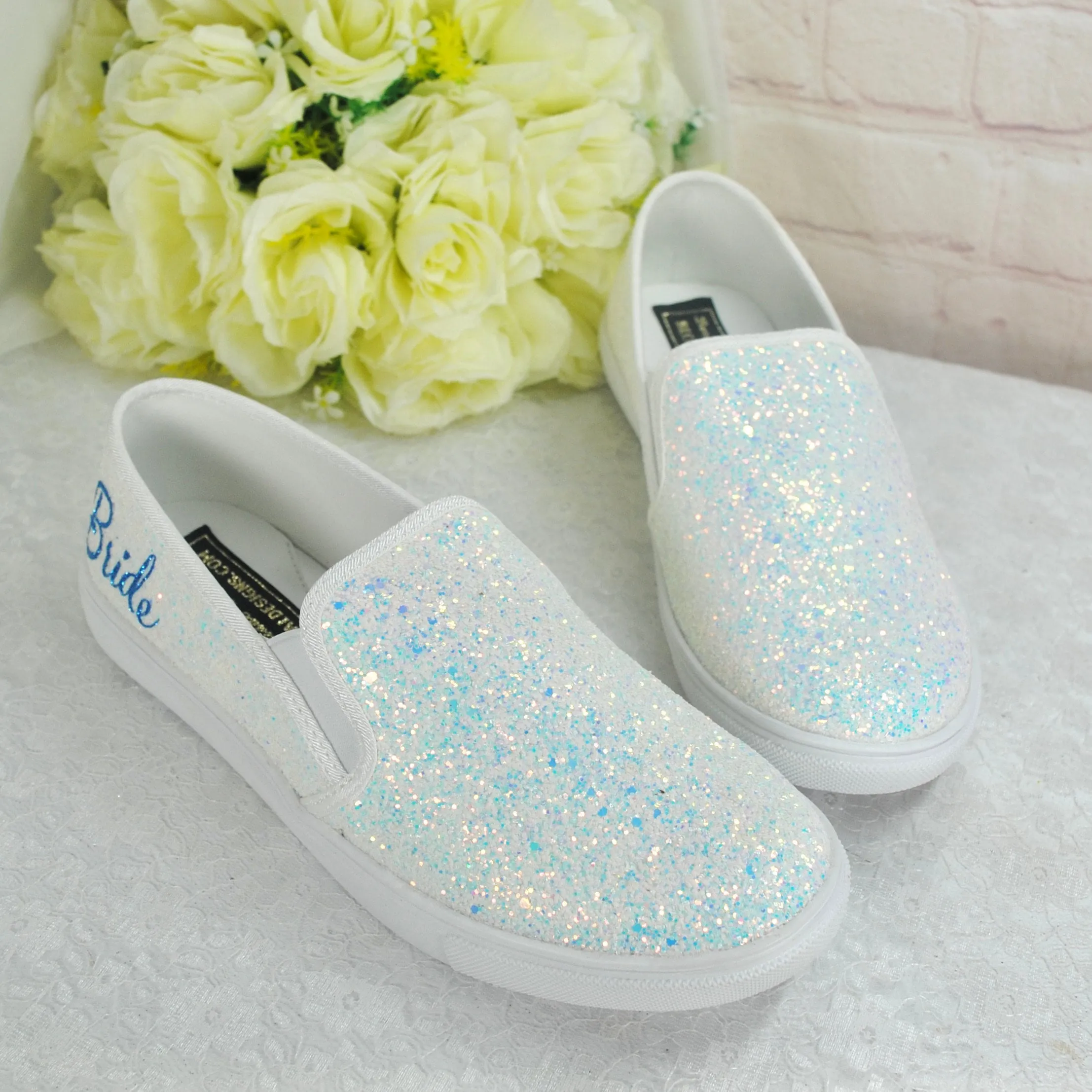Bride Slip on Trainers UK6/US8.5