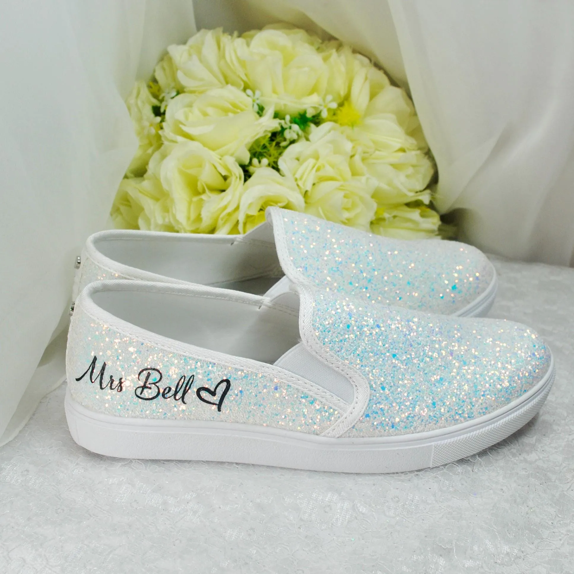 Bride Slip on Trainers UK6/US8.5