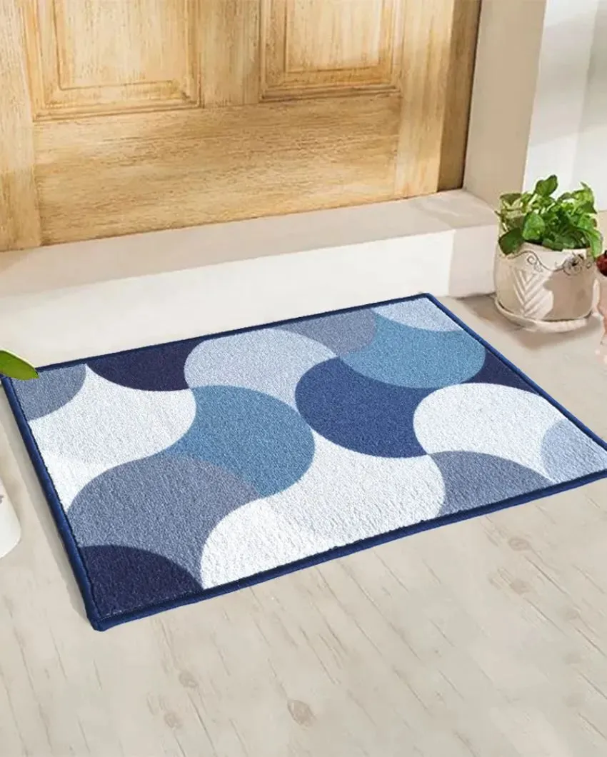 Circular Pattern Anti Slip Versatile Door Mats | Set of 2