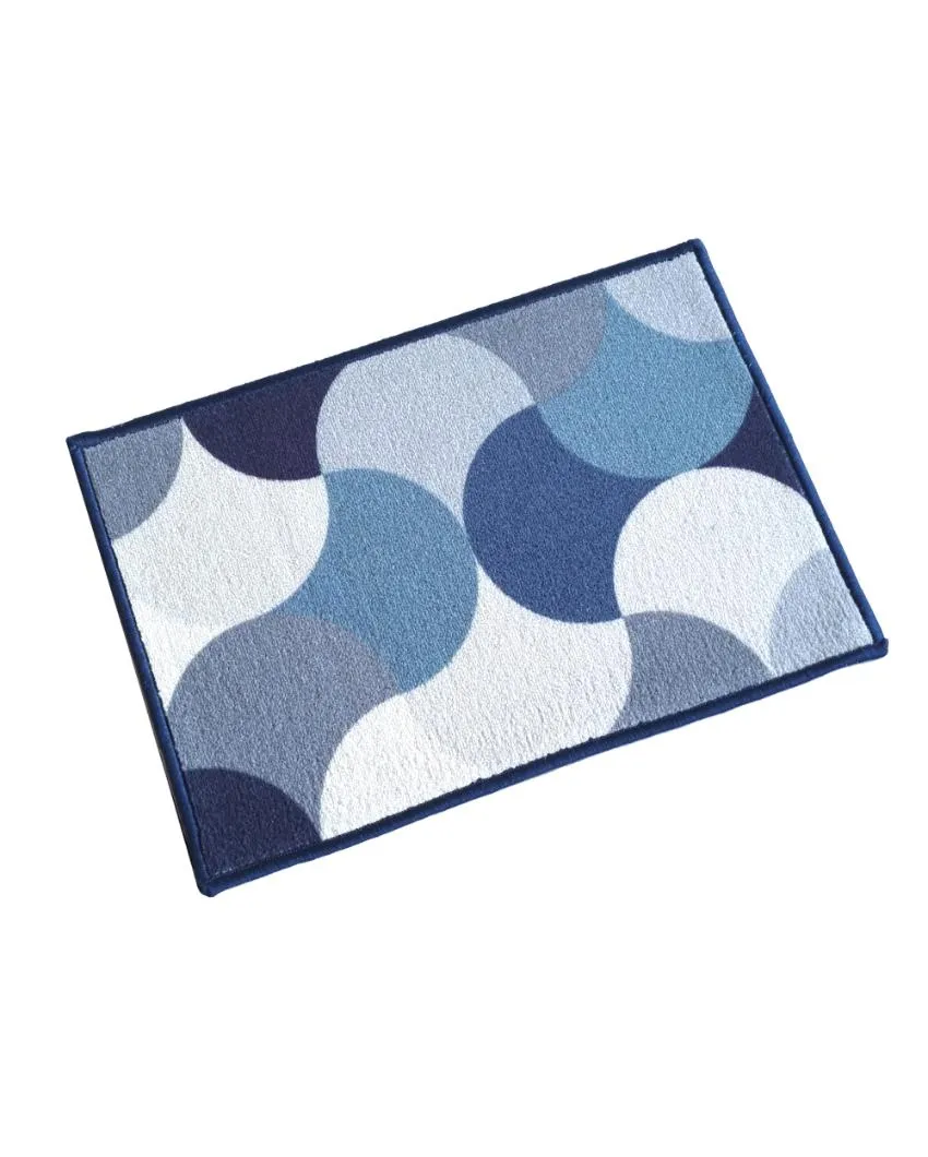 Circular Pattern Anti Slip Versatile Door Mats | Set of 2