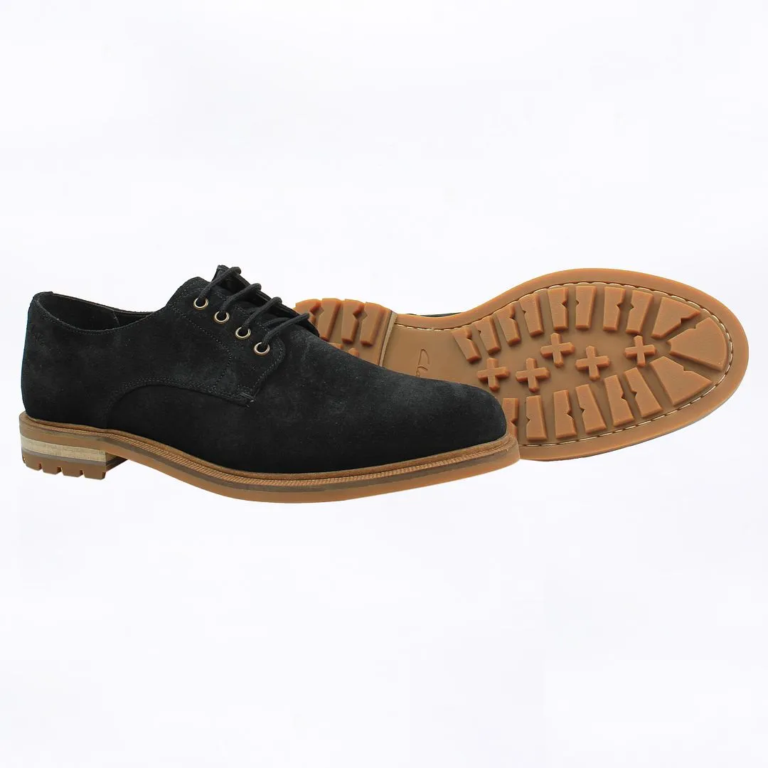 Clarks Foxwell Hall Mens Black Shoes NO BOX