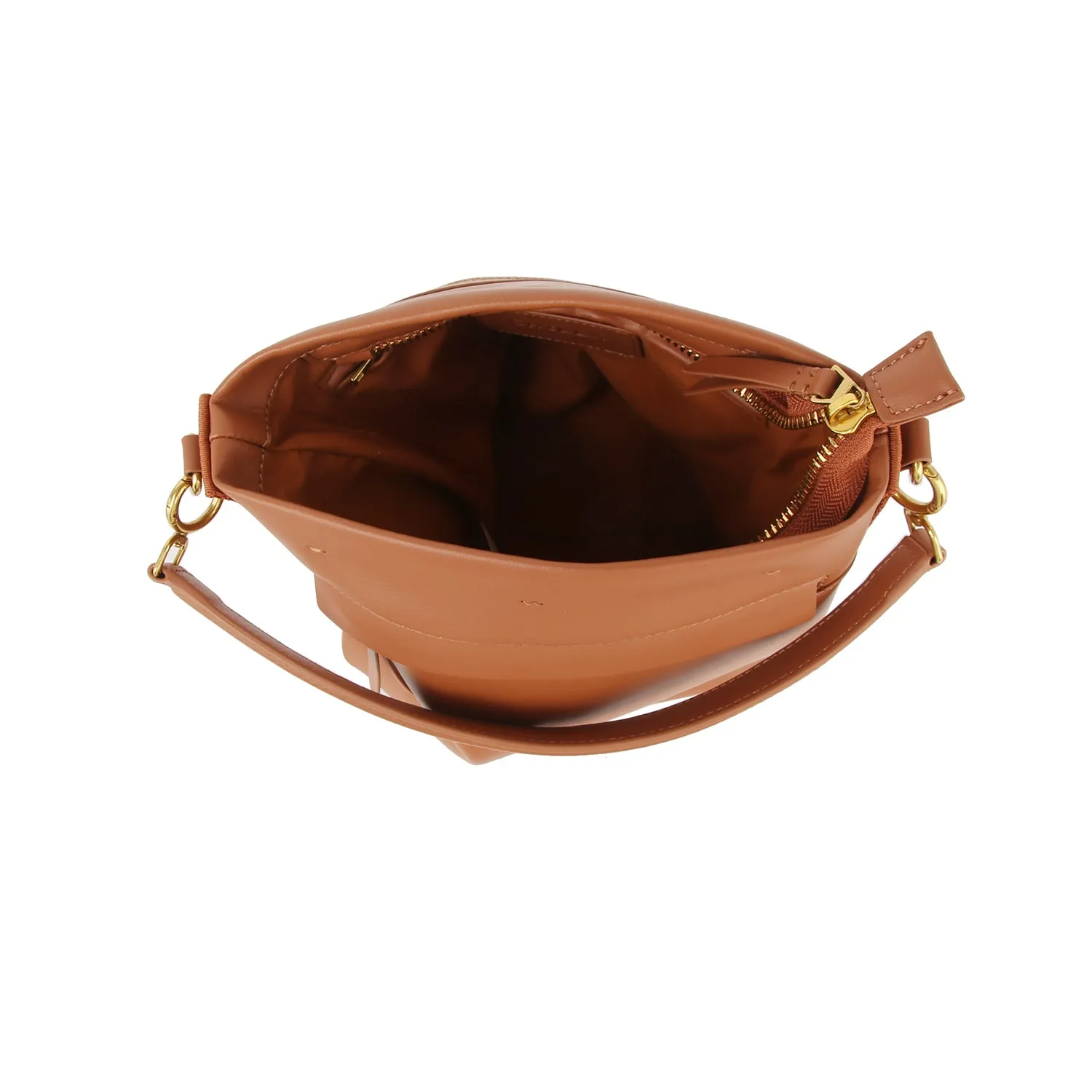 Classic Versatile General Leather Bucket Bag