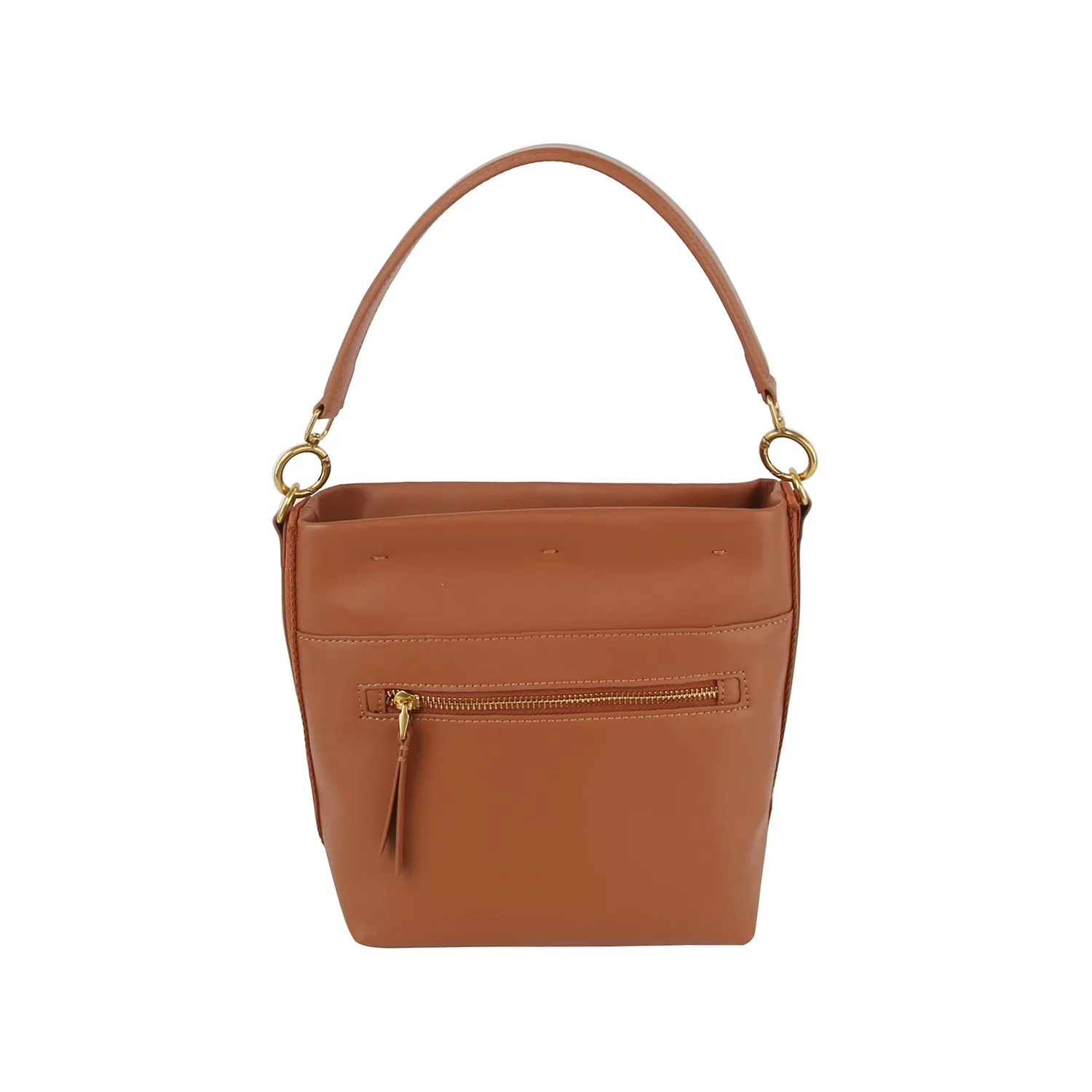 Classic Versatile General Leather Bucket Bag