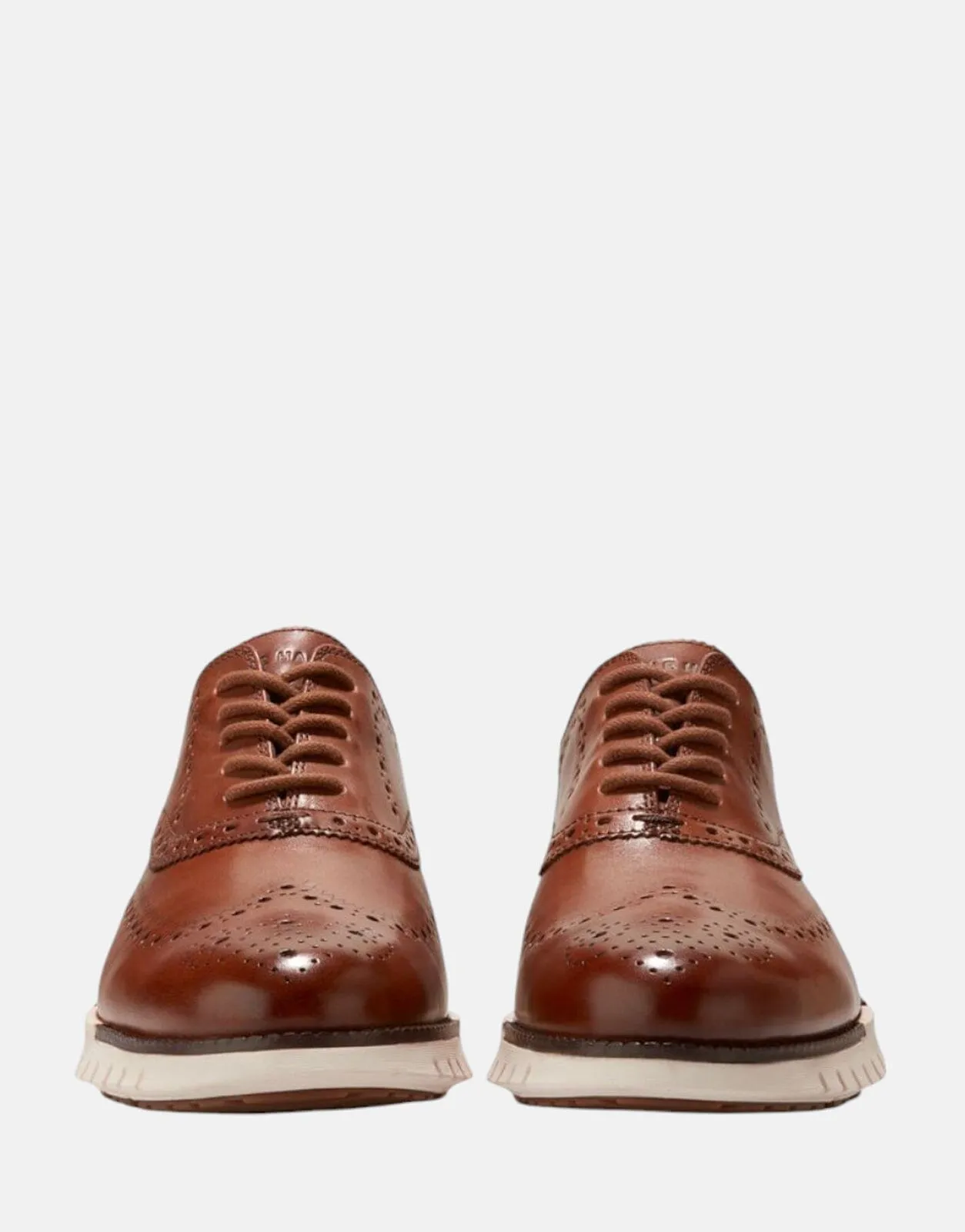 Cole Haan Zerogrand Remastered Wingtip Oxfords British Tan/Ivory