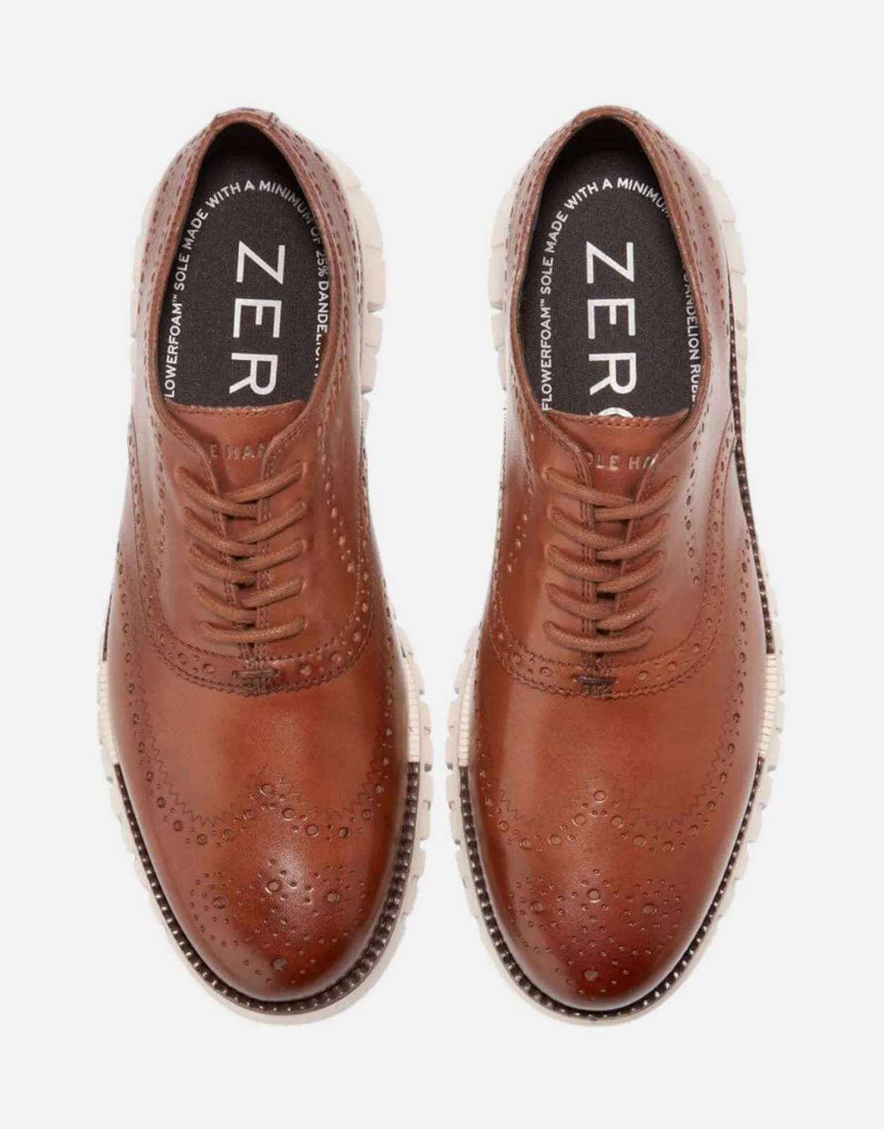 Cole Haan Zerogrand Remastered Wingtip Oxfords British Tan/Ivory