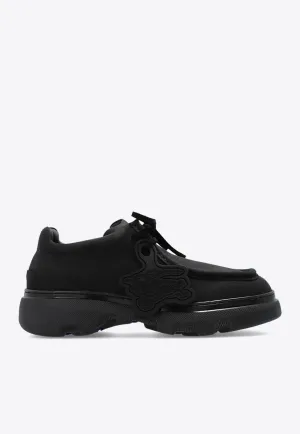 Creeper Nubuck Leather Lace-Up Shoes
