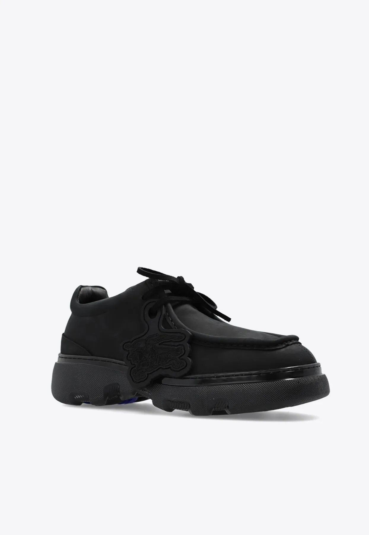Creeper Nubuck Leather Lace-Up Shoes