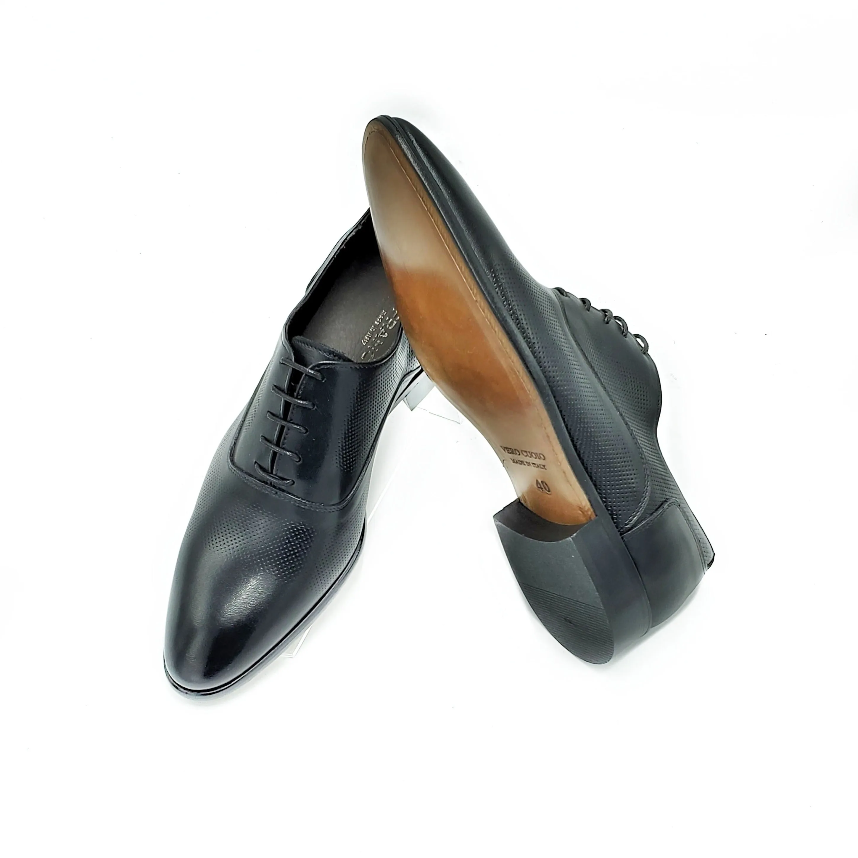 Di Franco Shoes Debry Blake Stich (Black) vero cuoio