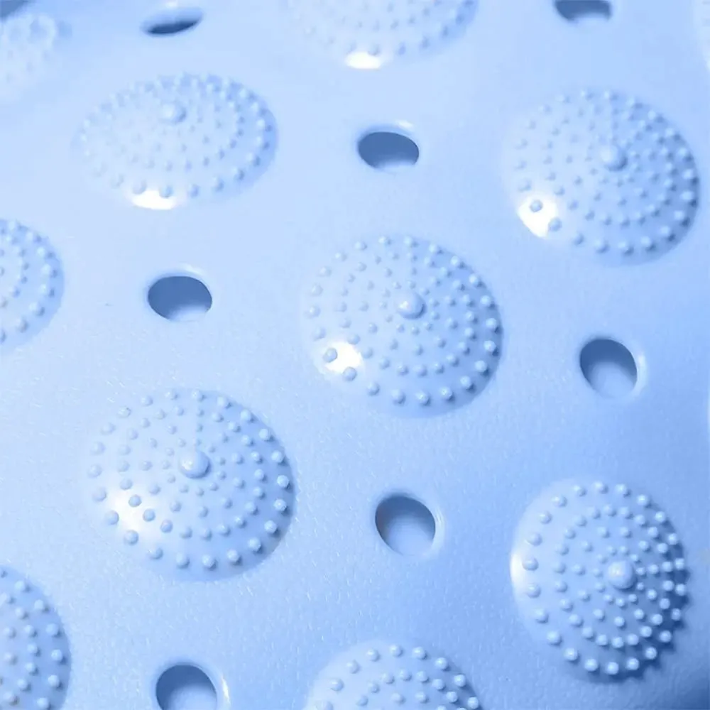 Experia Anti Slip Bath Mat with Suction Cup - 106 X 60 CM (Blue Color with Accu Pebble)
