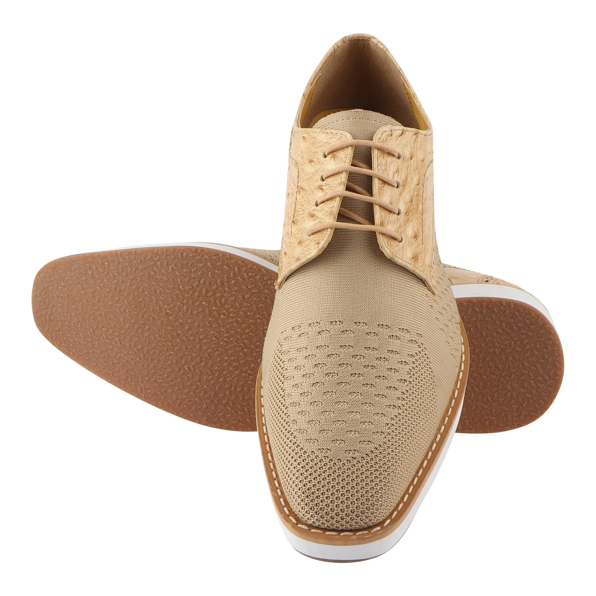 Gutta Leather Textile Casual Sneakers for Men