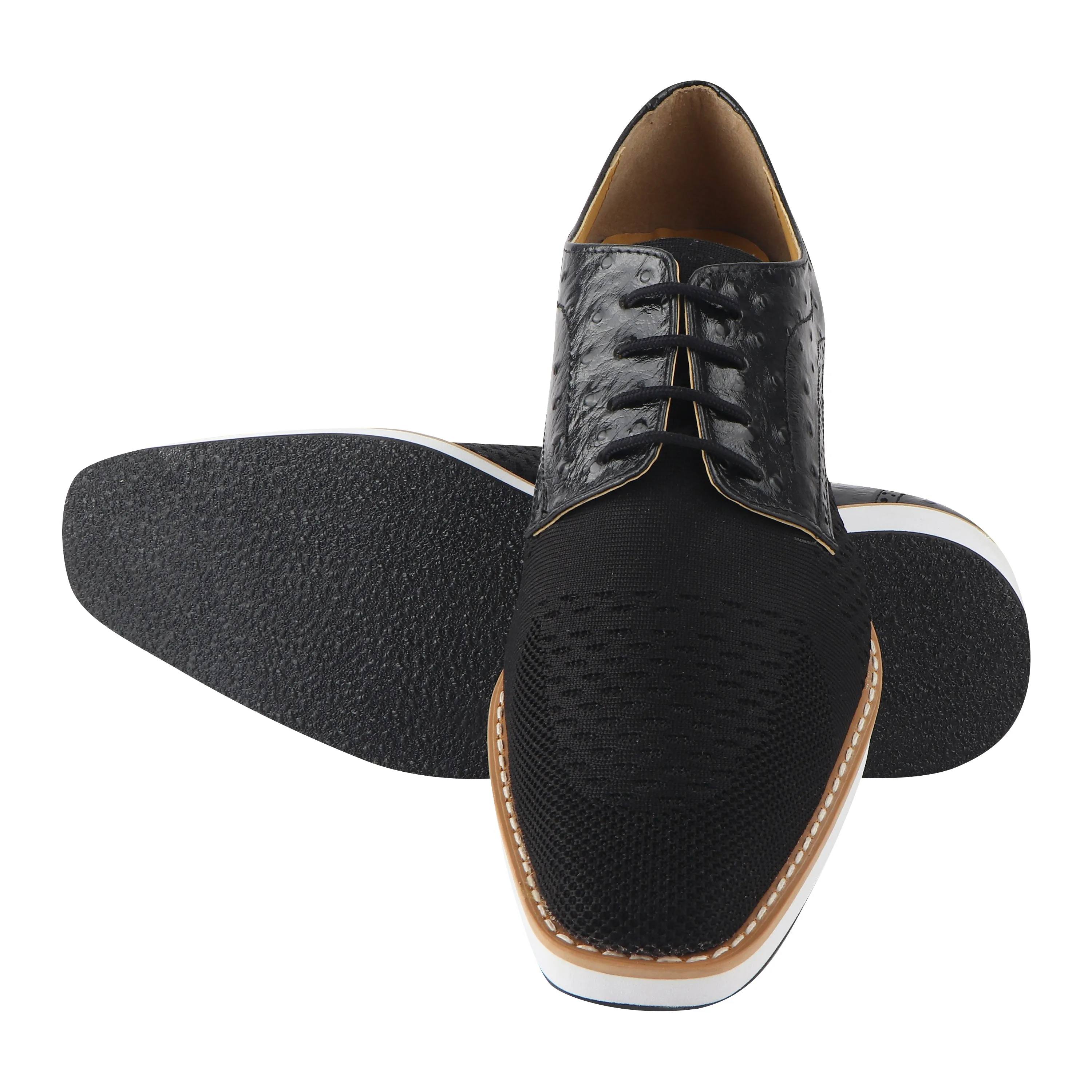 Gutta Leather Textile Casual Sneakers for Men