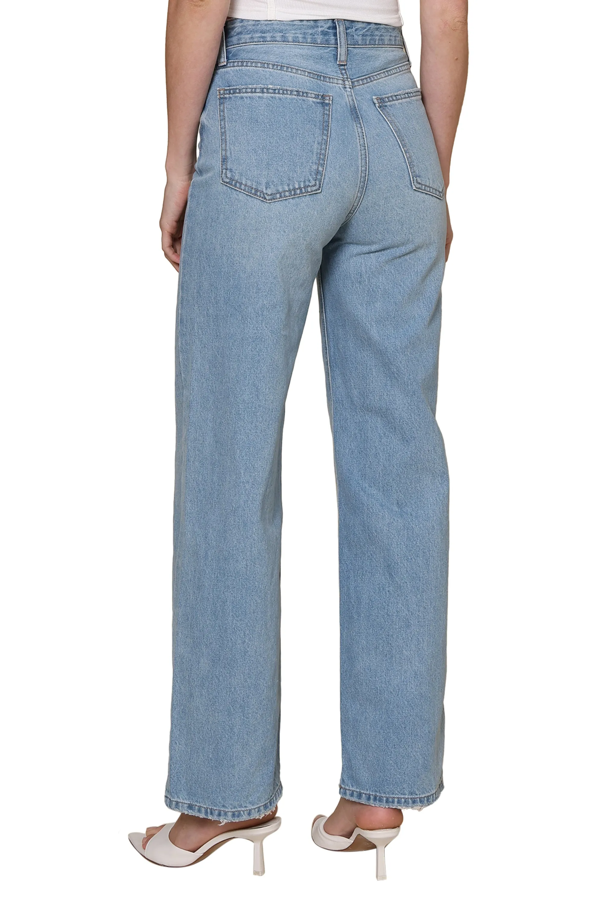 High Waisted Skater Jeans