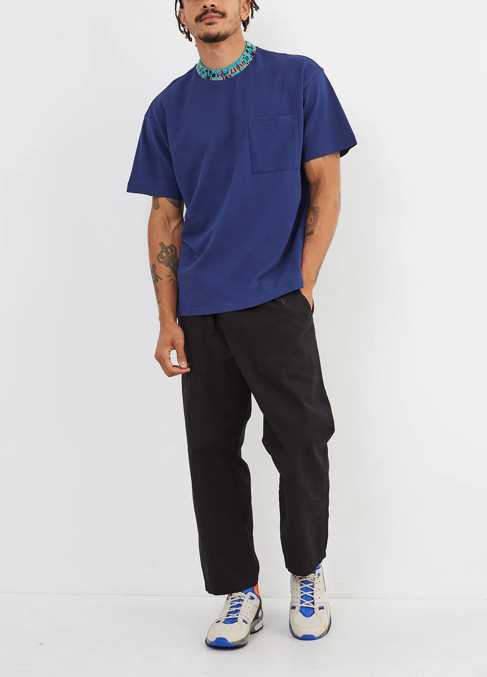 Jacquarded Collar T-Shirt