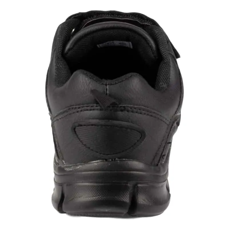 Kids Black Touch Fasten Trainer