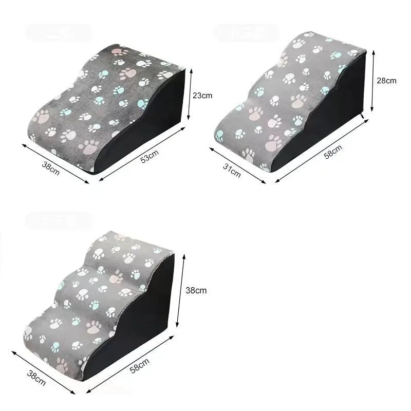 Luminous Pet Stairs with 2/3 Steps - Safe and Easy Access for Your Furry Friend