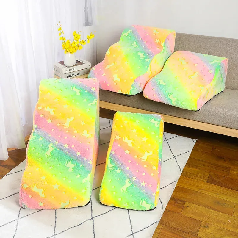 Luminous Pet Stairs with 2/3 Steps - Safe and Easy Access for Your Furry Friend
