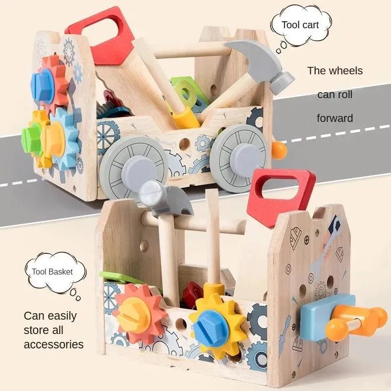 Montessori 3-in-1 Tool Table Toy