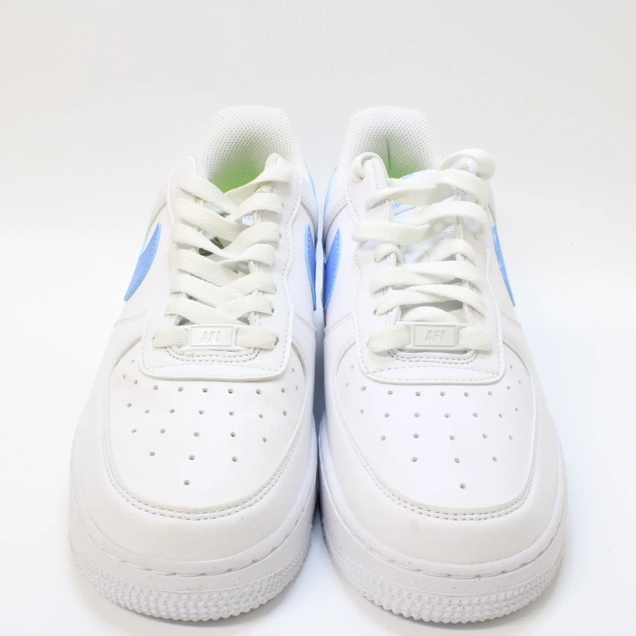Nike Air Force 1 07 White Universal Blue White Volt Black Uk Size 6