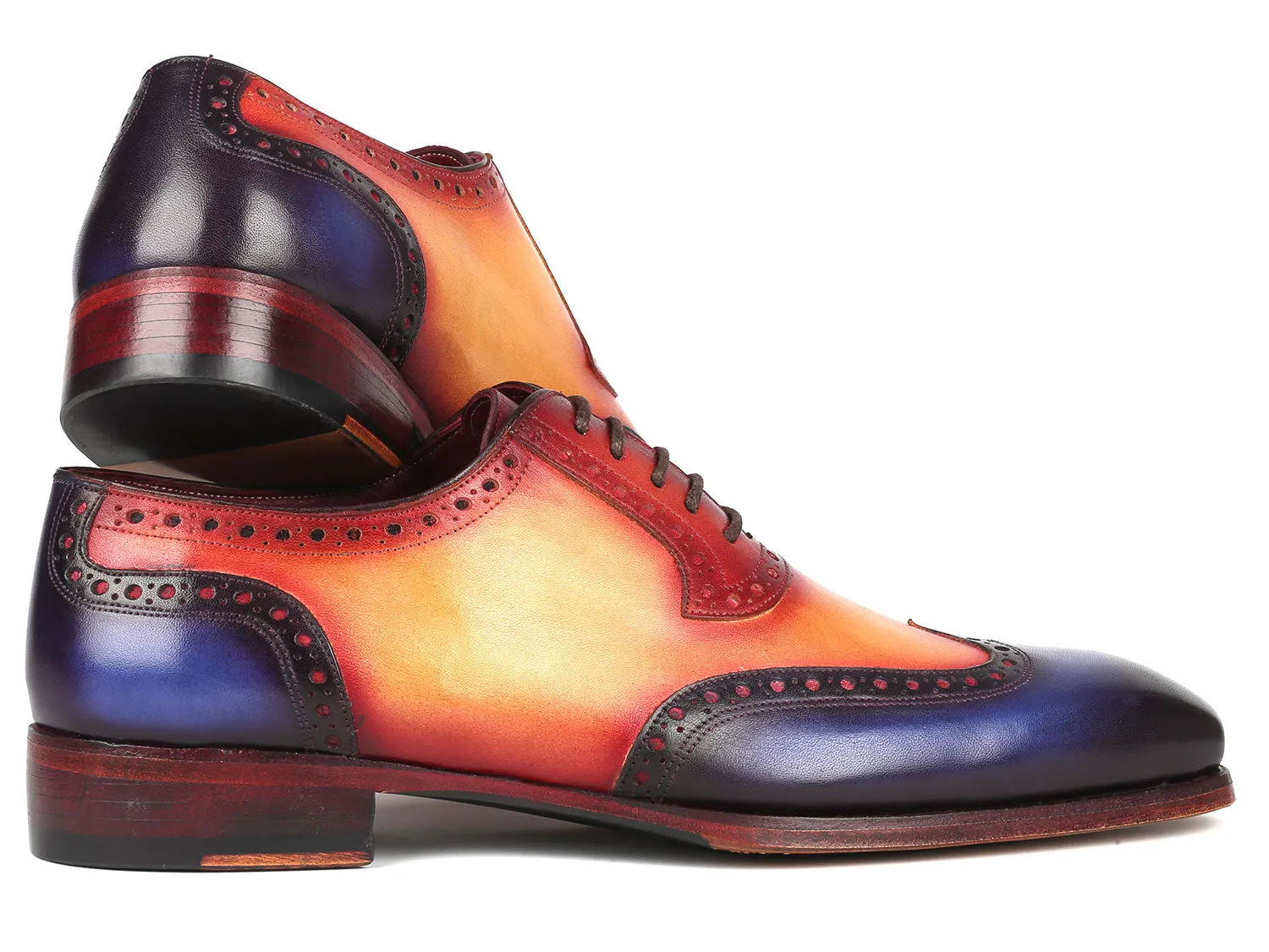 Paul Parkman Goodyear Welted Men's Wingtip Oxfords Multicolor
