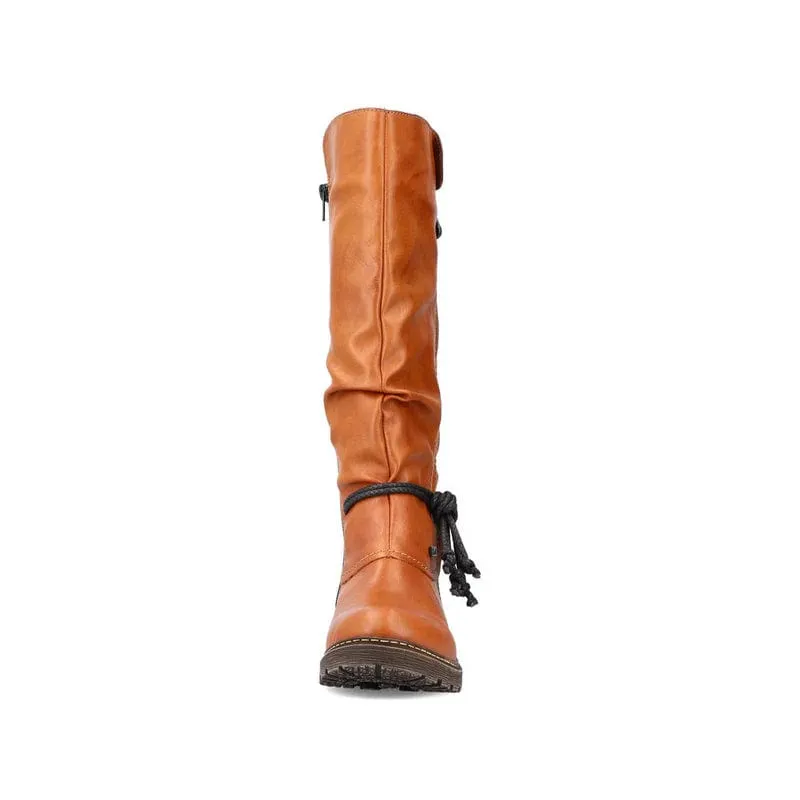 Rieker Women's Tall Detail Boots- Brown