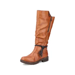 Rieker Women's Tall Detail Boots- Brown