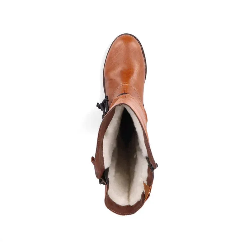 Rieker Women's Tall Detail Boots- Brown