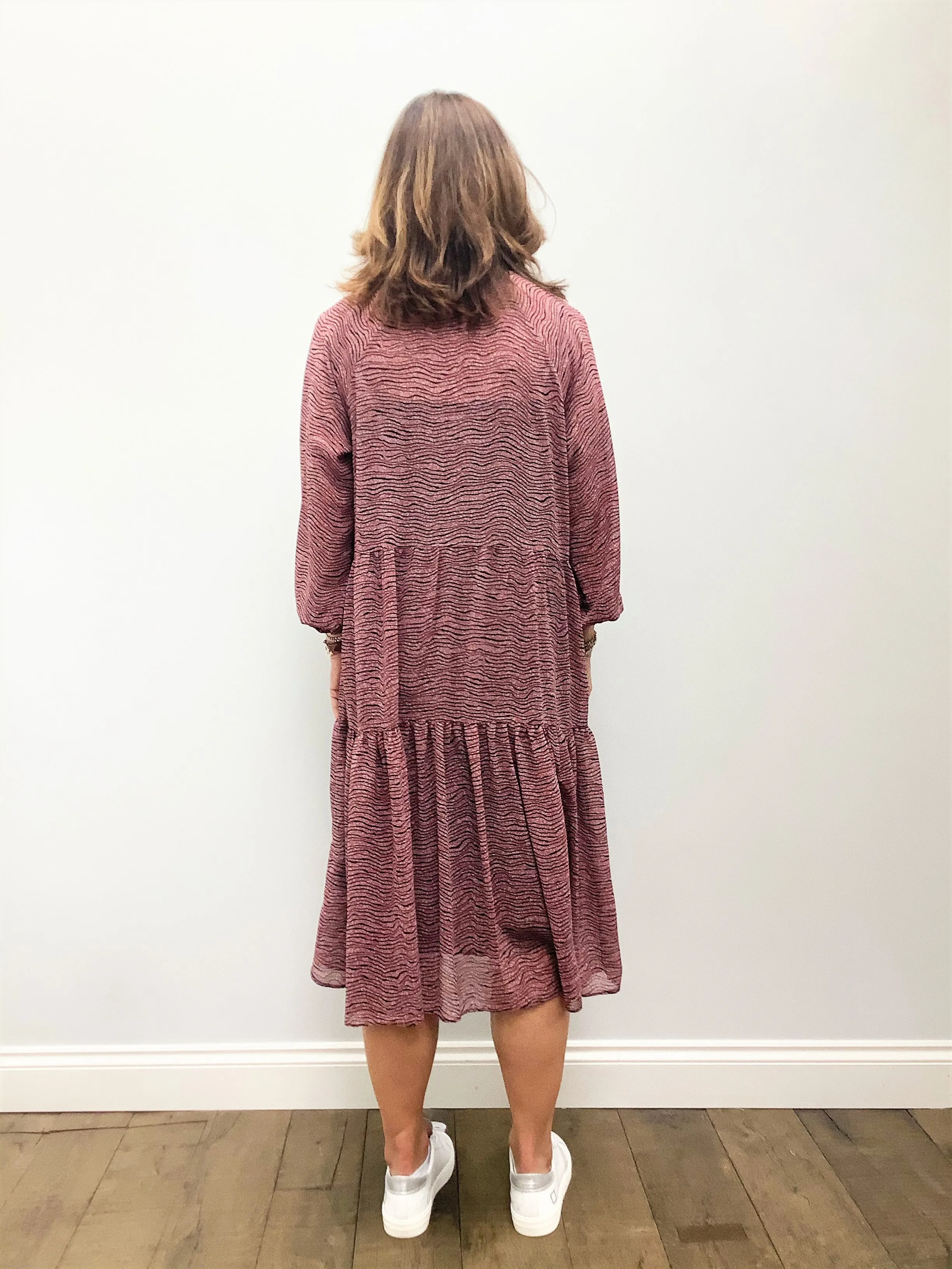 SEC.F Venezia Midi Dress in Roan Rouge
