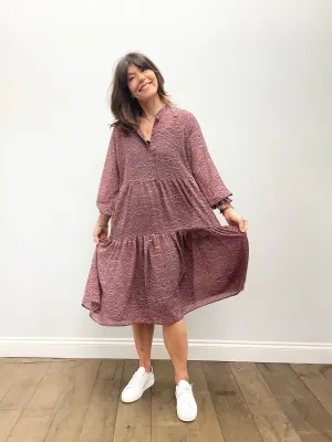 SEC.F Venezia Midi Dress in Roan Rouge