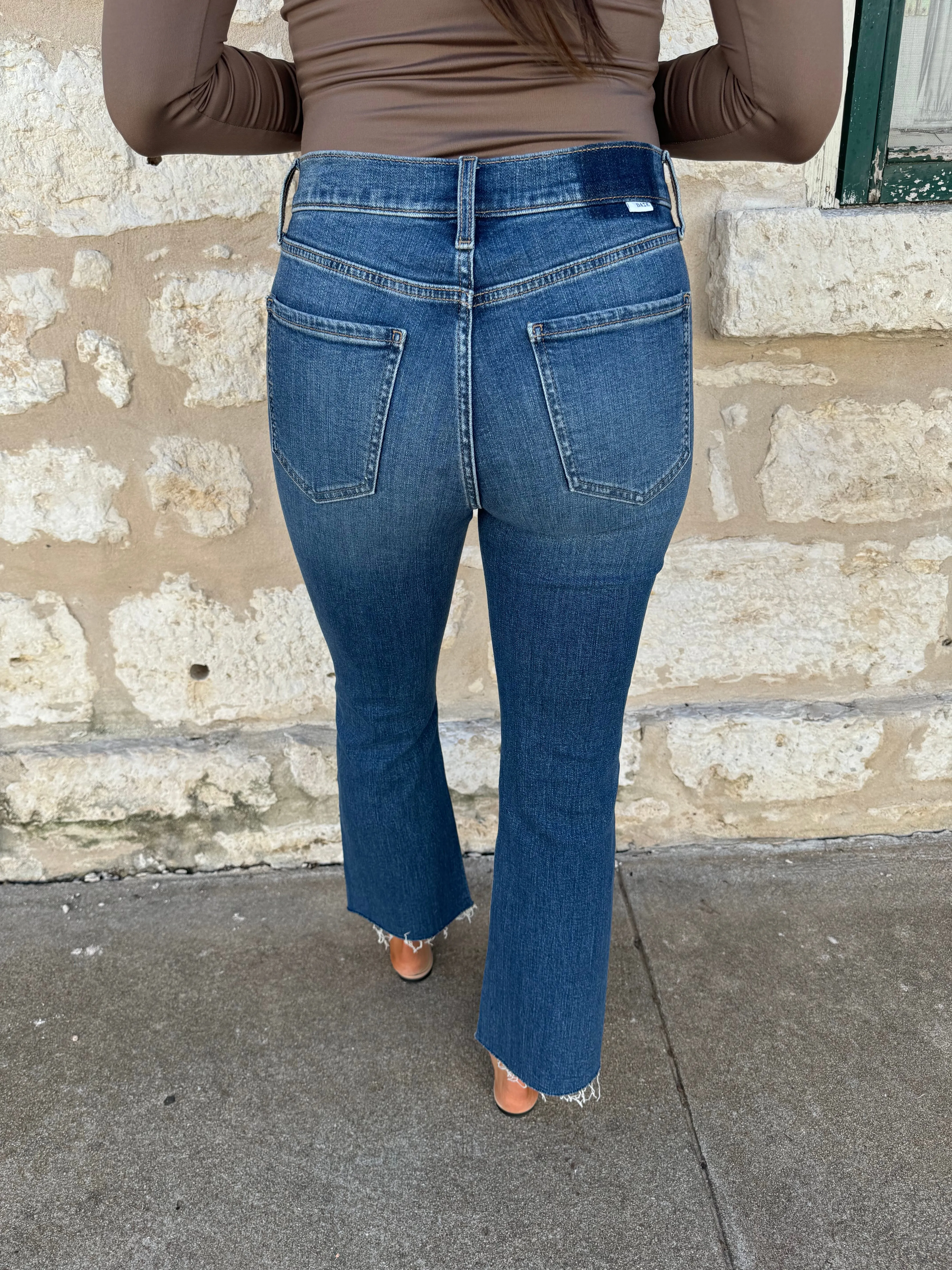 Shy Girl High Rise Crop Flare