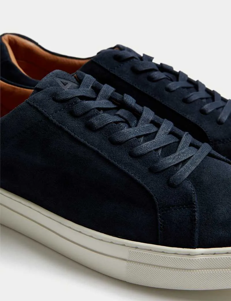 Suede Lace Up Trainers with Freshfeet™