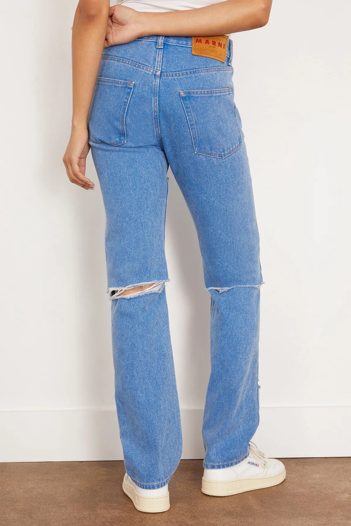 Trouser Jean in Cobalt