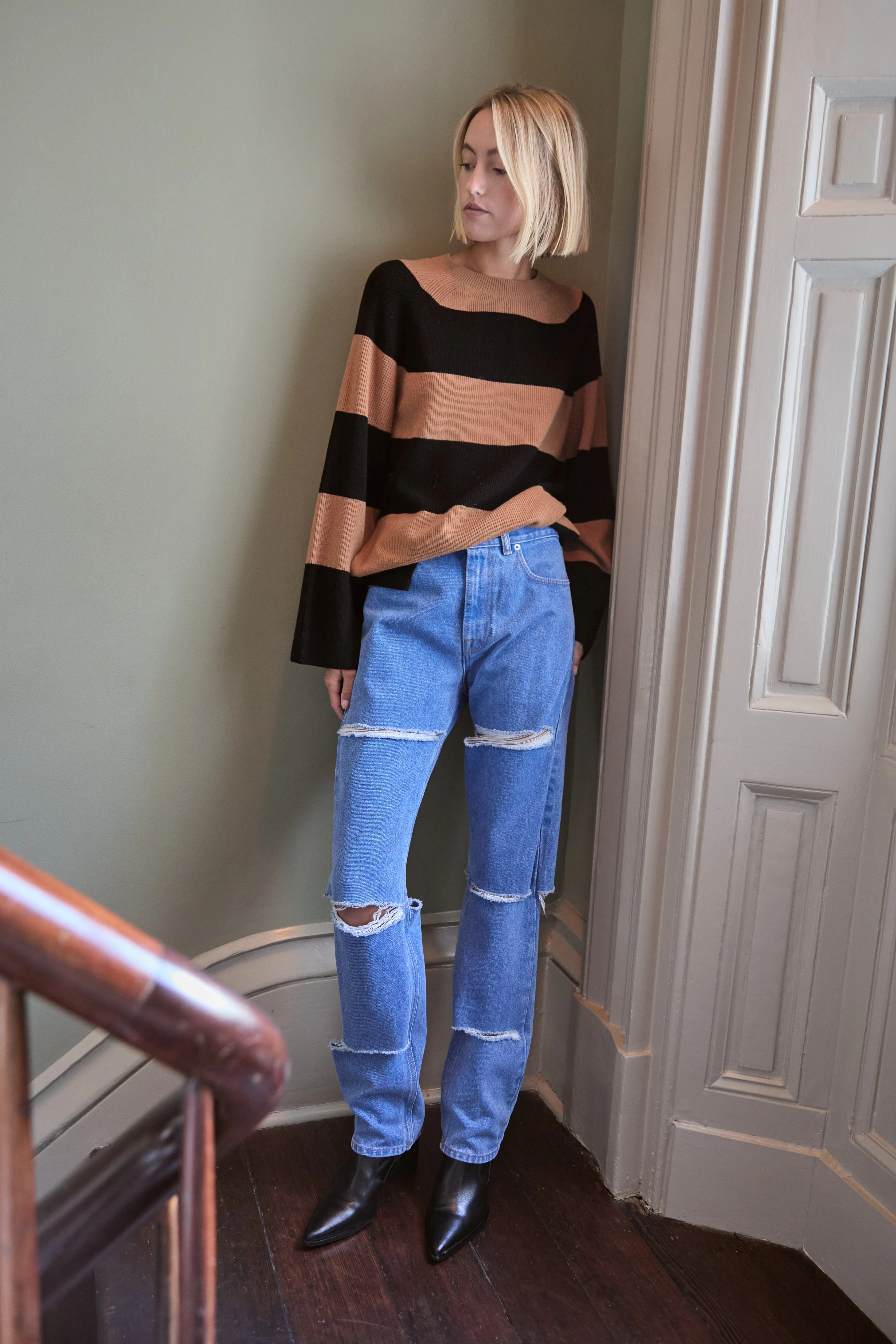 Trouser Jean in Cobalt