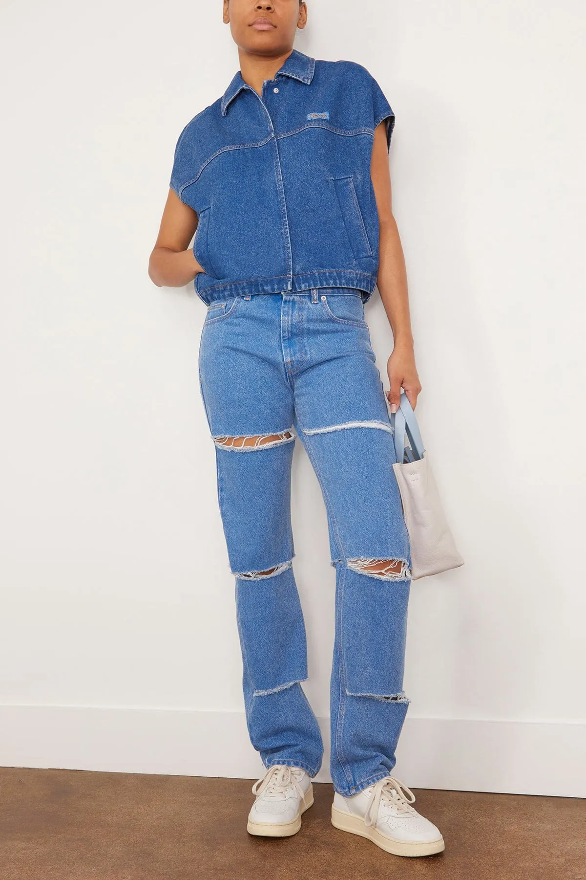 Trouser Jean in Cobalt