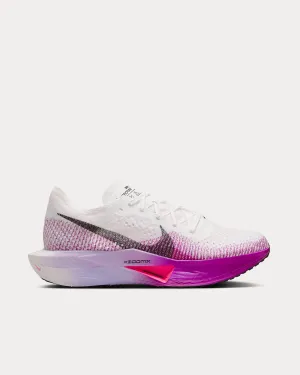 Vaporfly 3 White / Vivid Purple / Purple Agate / Black Running Shoes