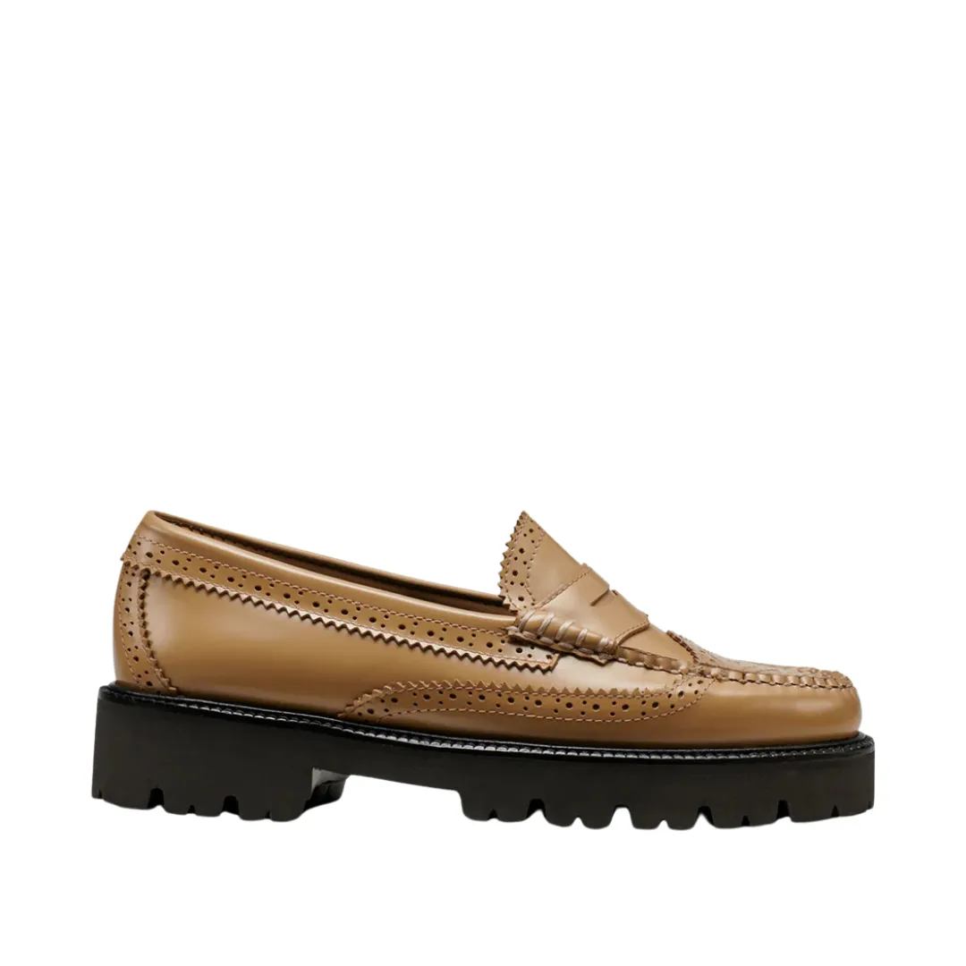 Whitney Wingtip Lug Loafer (Tan)