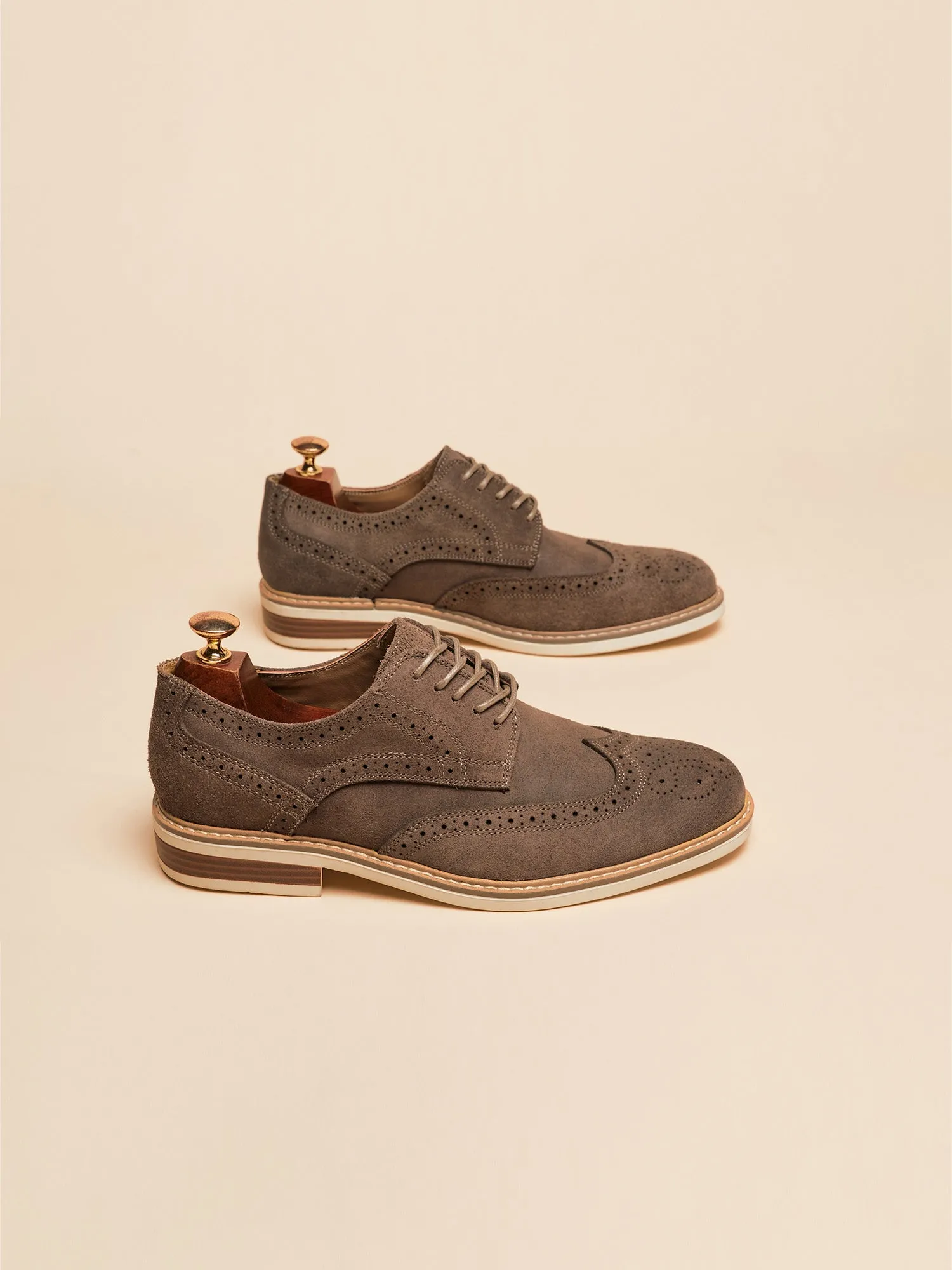 Wingtip Sude Schoenen - Heren - Tijdloze Klasse en Luxe