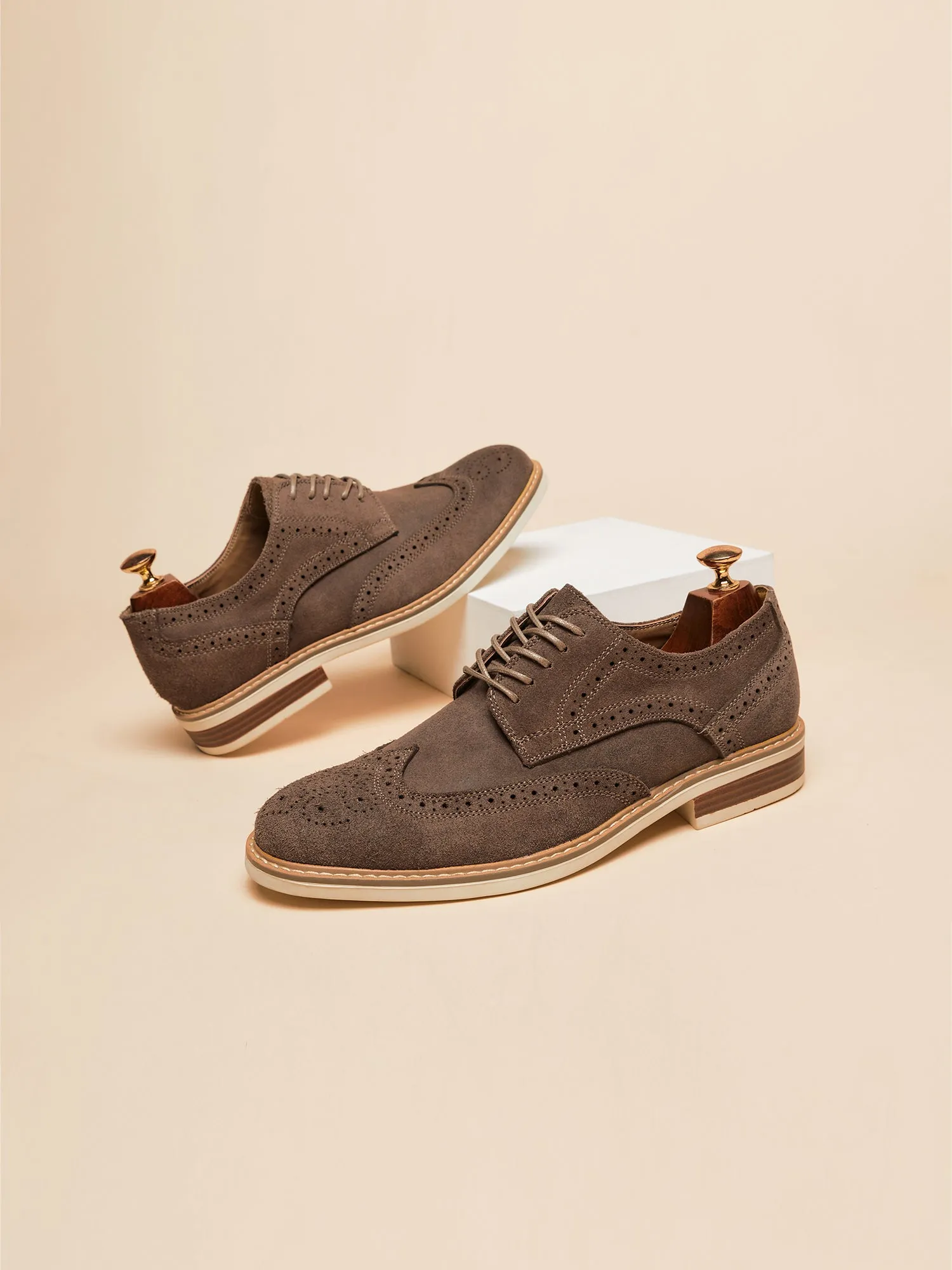 Wingtip Sude Schoenen - Heren - Tijdloze Klasse en Luxe