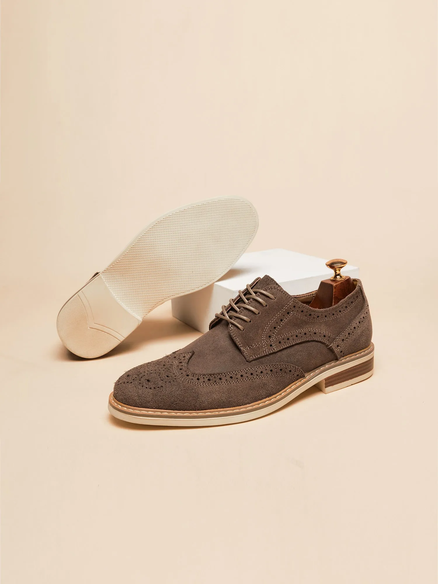 Wingtip Sude Schoenen - Heren - Tijdloze Klasse en Luxe