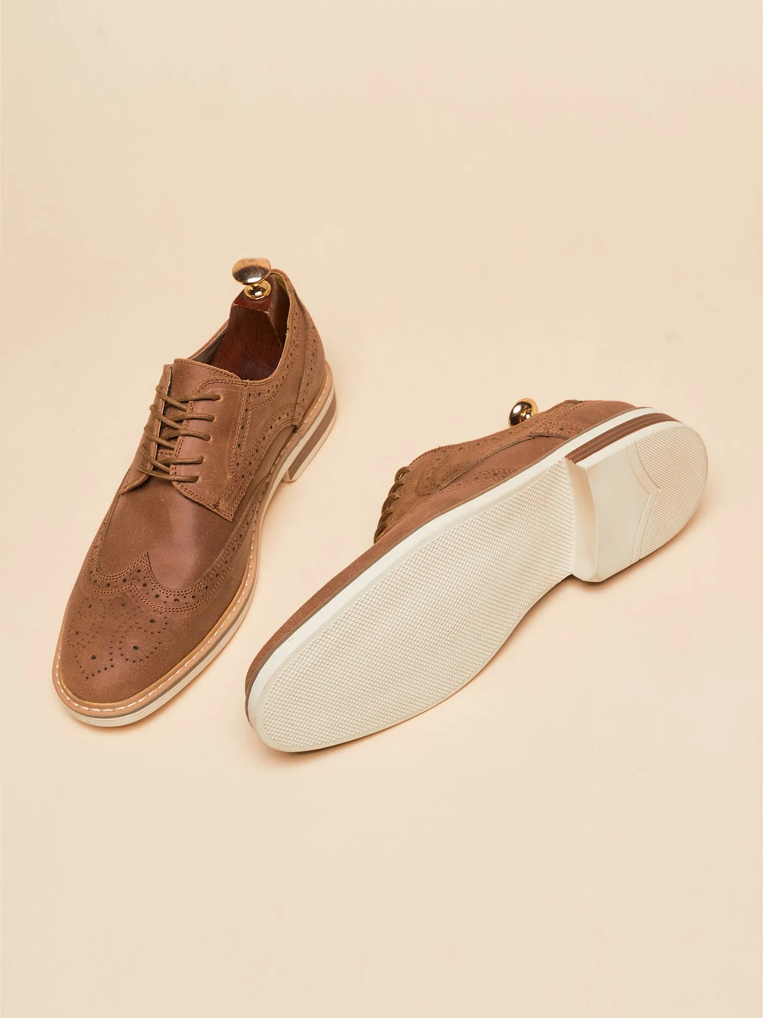 Wingtip Sude Schoenen - Heren - Tijdloze Klasse en Luxe