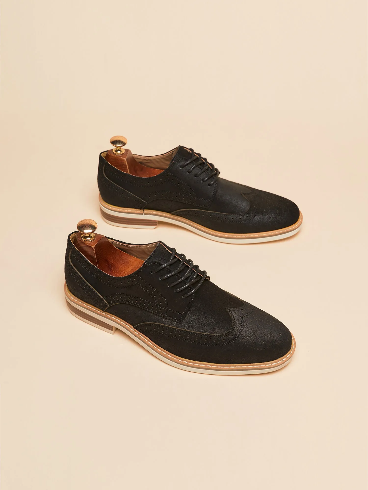 Wingtip Sude Schoenen - Heren - Tijdloze Klasse en Luxe