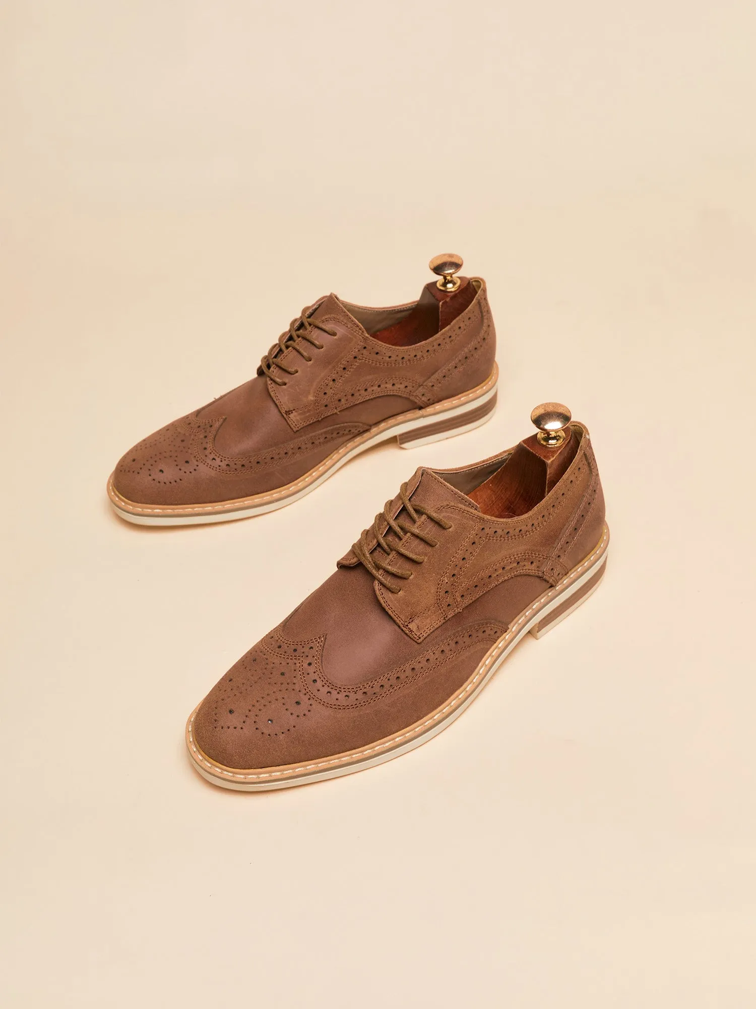 Wingtip Sude Schoenen - Heren - Tijdloze Klasse en Luxe