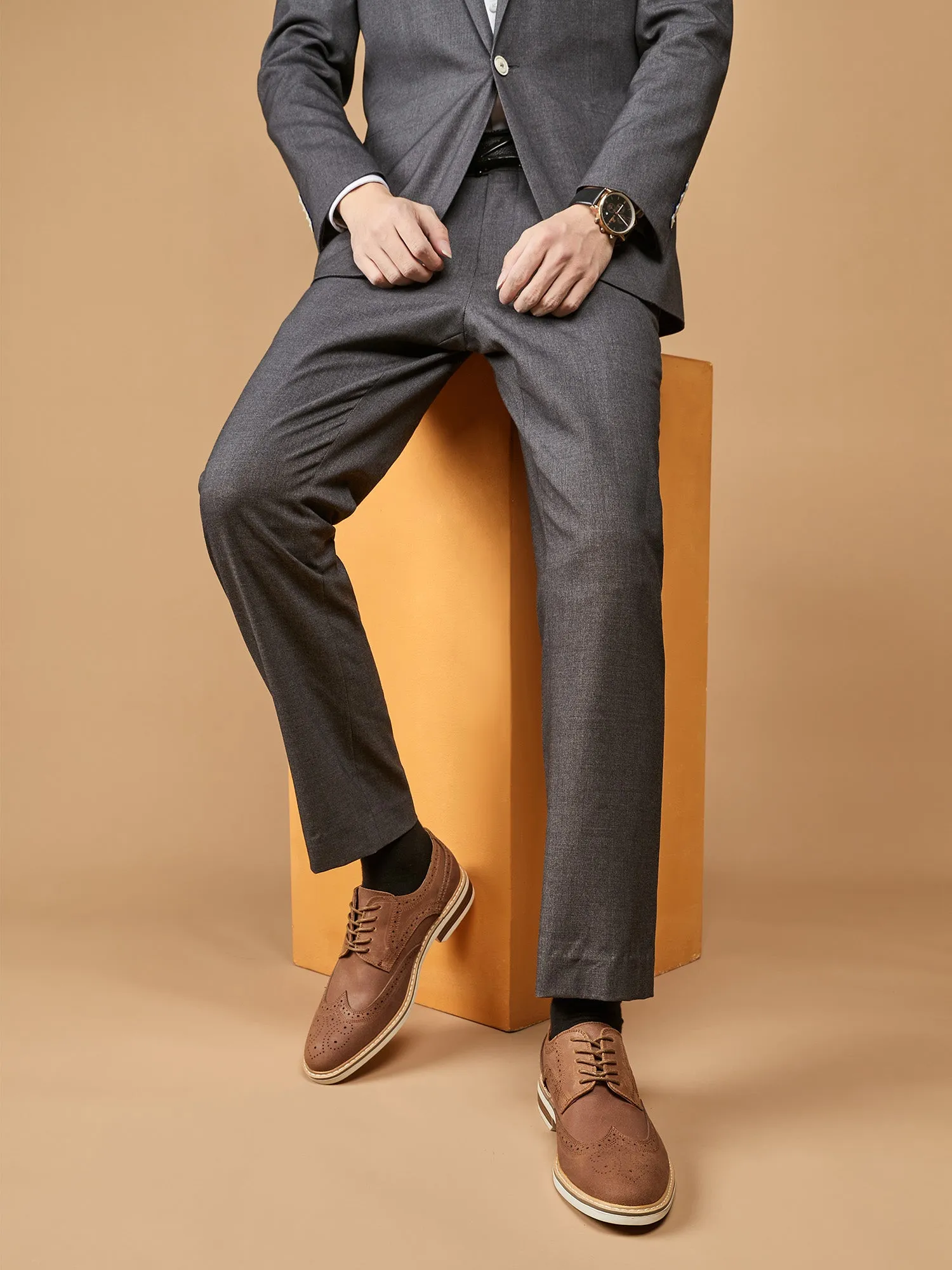 Wingtip Sude Schoenen - Heren - Tijdloze Klasse en Luxe
