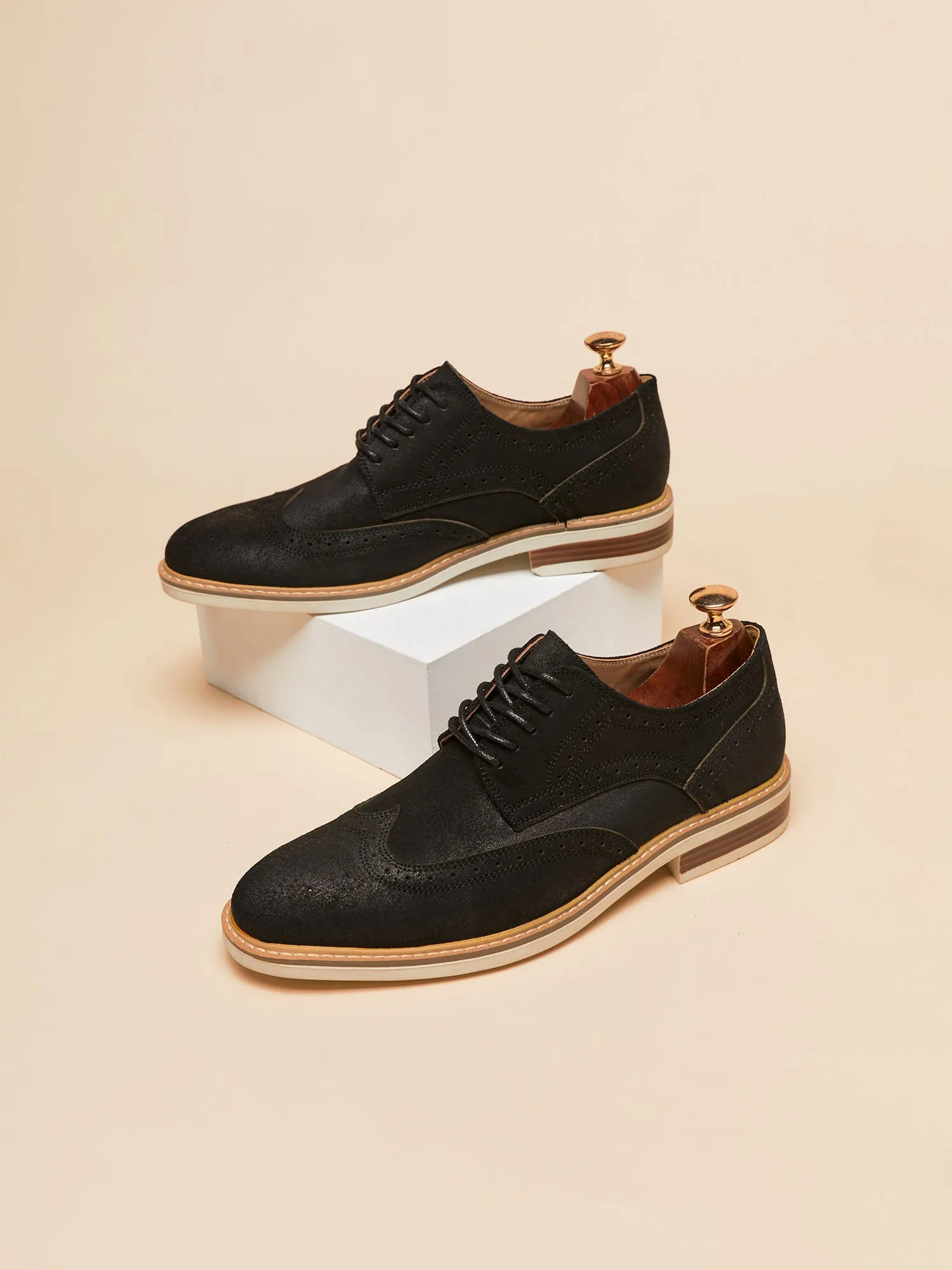 Wingtip Sude Schoenen - Heren - Tijdloze Klasse en Luxe