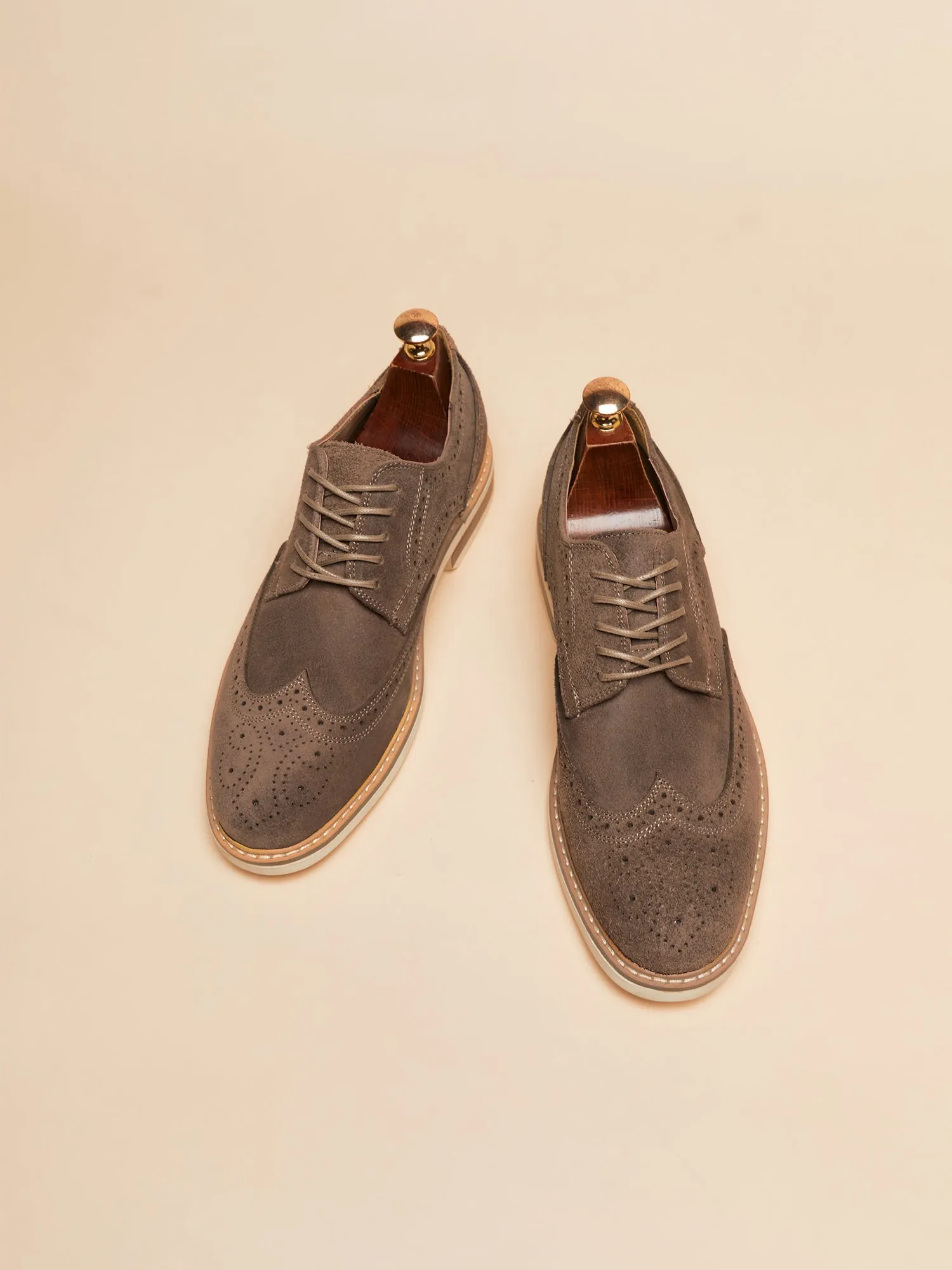 Wingtip Sude Schoenen - Heren - Tijdloze Klasse en Luxe